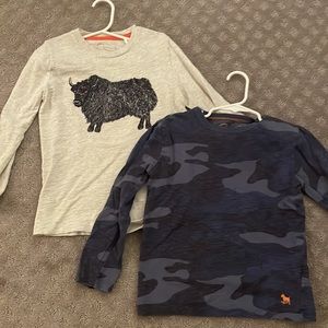 Set of two Mini Boden kids long sleeve tees size 6-7